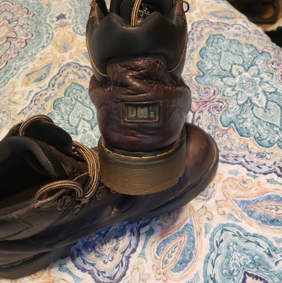 Dr. Martens 11303 Doc Mens Vintage Chunky Brown Leather Combat Boots Size US 14 - Picture 4 of 10